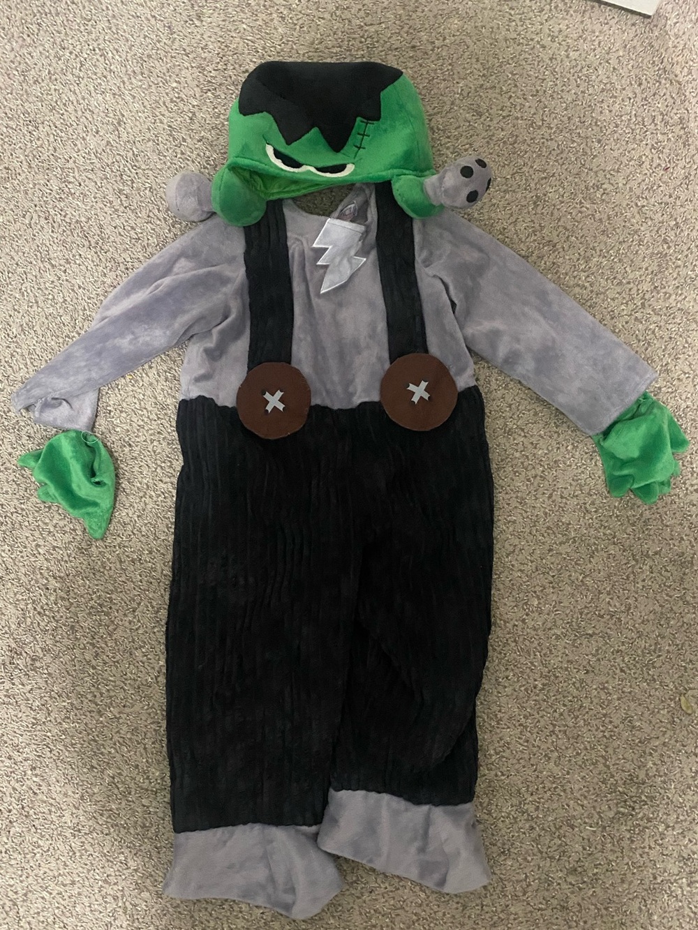 Princess Paradise Kids Frankenstein Monster 2 Piece Felt Halloween Costume 2T 3T